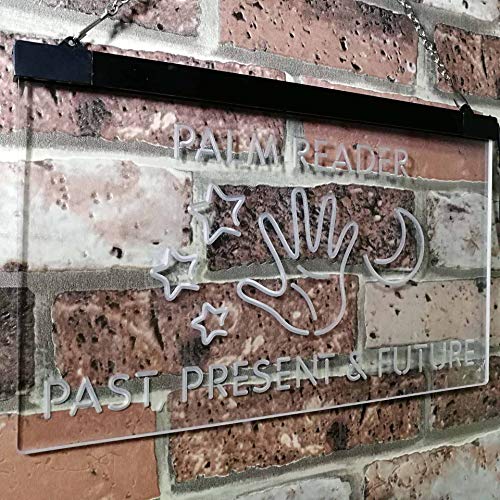 Psychic Fortune Teller Palm Reader LED Light Sign - LED Gift Works