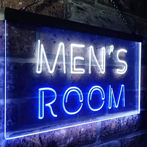 Bathroom Restroom Men's Room LED Light Sign - Way Up Gifts