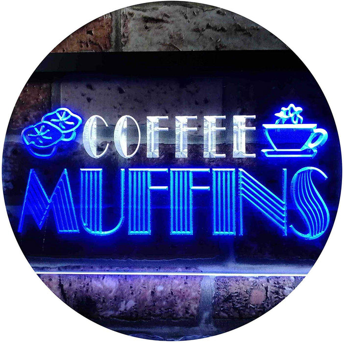 Bakery Coffee Muffins LED Light Sign - Way Up Gifts