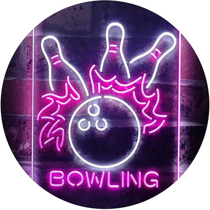 Bowling LED Light Sign - Way Up Gifts