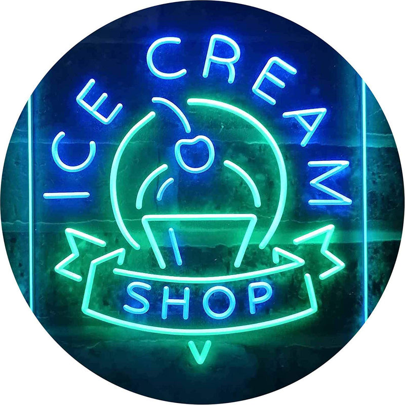 Ice Cream Shop LED Light Sign - LED Gift Works