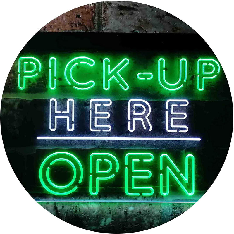 Pick Up Here Open LED Light Sign - LED Gift Works