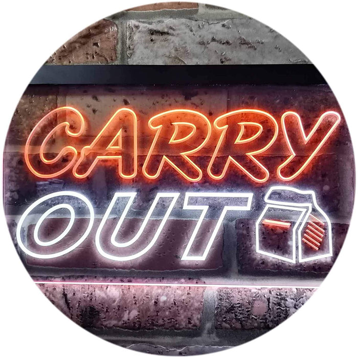 Food to Go Carry Out LED Light Sign - Way Up Gifts