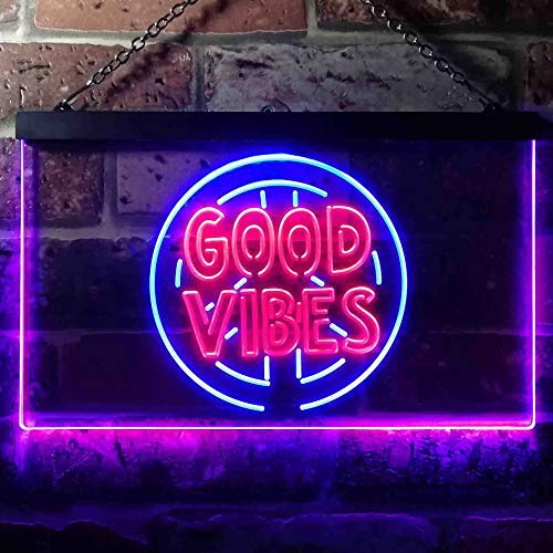 Good Vibes LED Light Sign - LED Gift Works