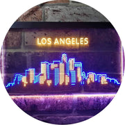 Los Angeles City Skyline LED Light Sign - LED Gift Works