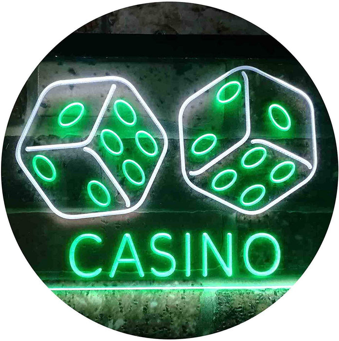 Dice Casino LED Light Sign - Way Up Gifts