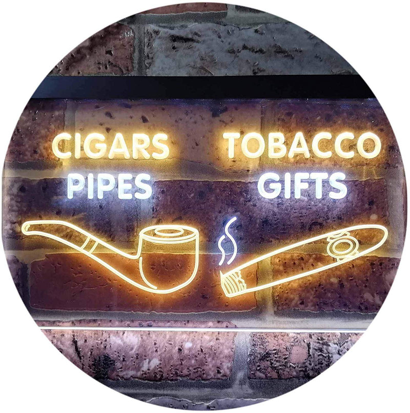 Cigar Pipes Tobacco Gifts LED Light Sign - LED Gift Works