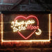 I Love You to The Moon LED Light Sign - Way Up Gifts