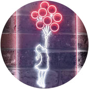 Balloon Girl Kids Room Decor LED Light Sign - LED Gift Works