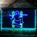 Kids Room Decor Skateboard Jump LED Light Sign - Way Up Gifts