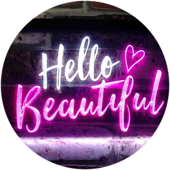 Hello Beautiful LED Light Sign - Way Up Gifts