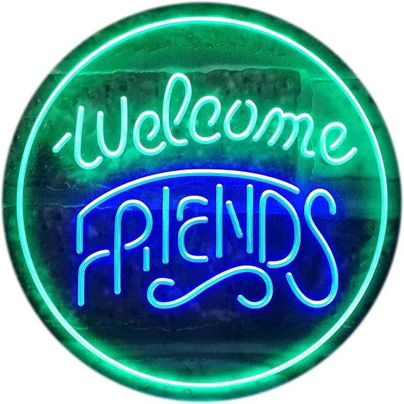 Welcome Friends LED Light Sign - LED Gift Works