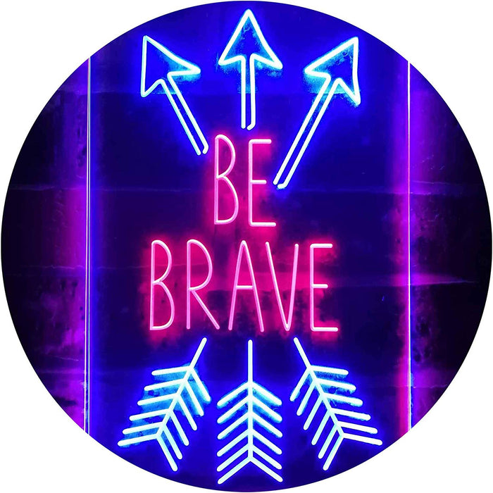 Arrows Be Brave LED Light Sign - Way Up Gifts