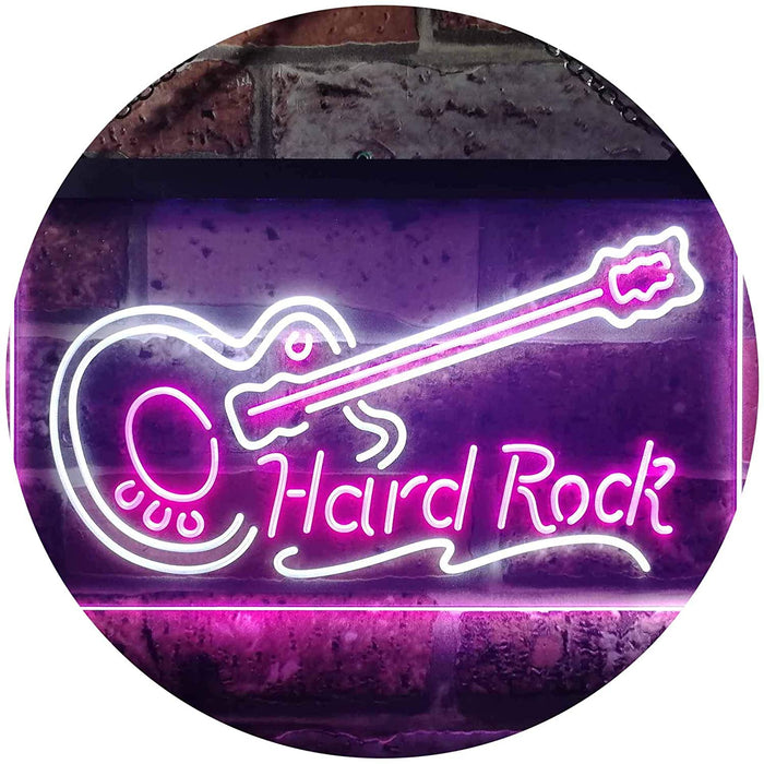Guitar Hard Rock Music LED Light Sign - Way Up Gifts