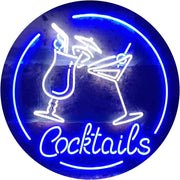 Cocktails LED Light Sign - LED Gift Works