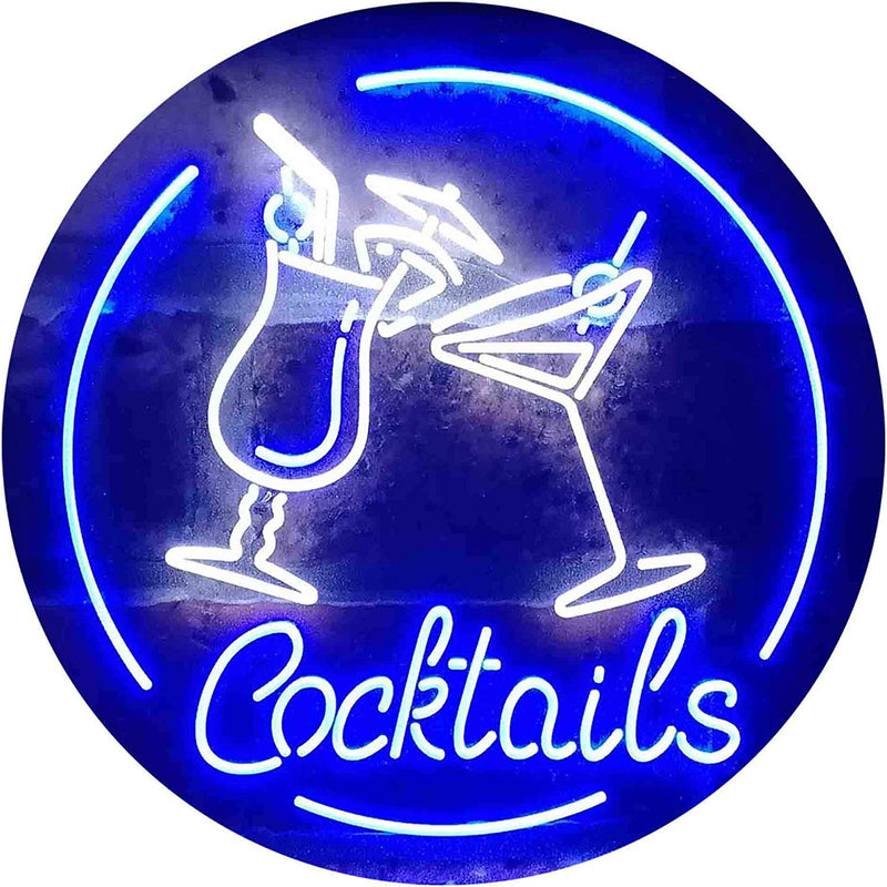 Cocktails LED Light Sign - LED Gift Works