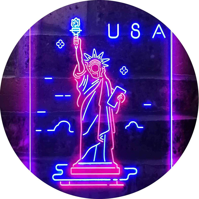 USA Statue of Liberty LED Light Sign - LED Gift Works