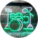 Drum Set Music Instruments LED Light Sign - Way Up Gifts