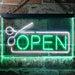 Scissors Open Barber Salon Hair Cuts LED Light Sign - Way Up Gifts