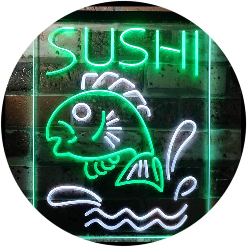 Fish Sushi LED Light Sign - LED Gift Works