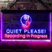 On Air Quiet Please Recording in Progress LED Light Sign - Way Up Gifts