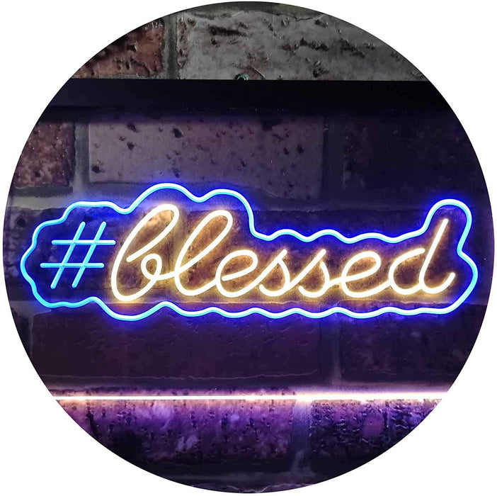 Hashtag Blessed LED Light Sign - Way Up Gifts