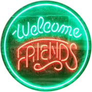 Welcome Friends LED Light Sign - LED Gift Works