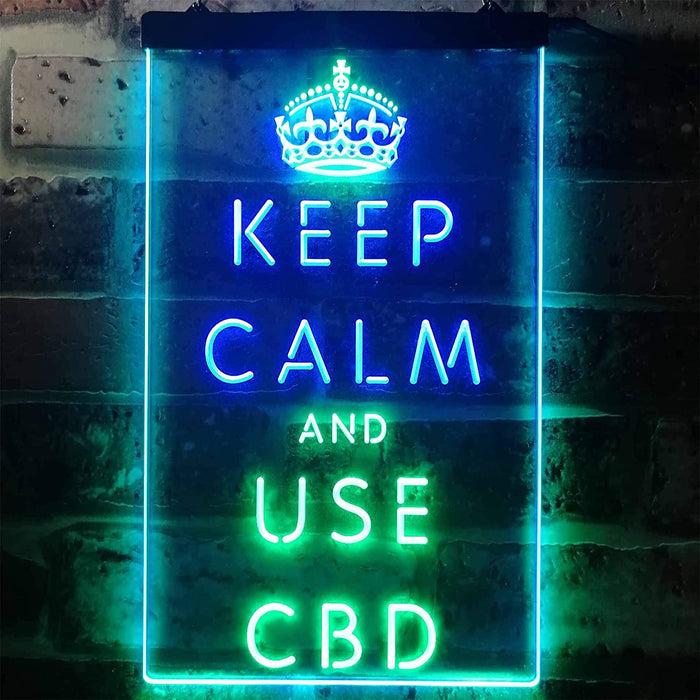 Keep Calm and Use CBD LED Light Sign - Way Up Gifts