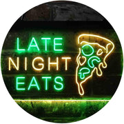 Late Night Eats Pizza LED Light Sign - LED Gift Works