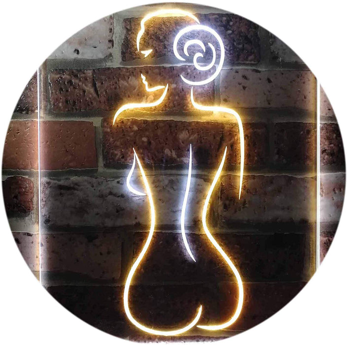 Lady Back Sexy Woman Man Cave LED Light Sign - Way Up Gifts
