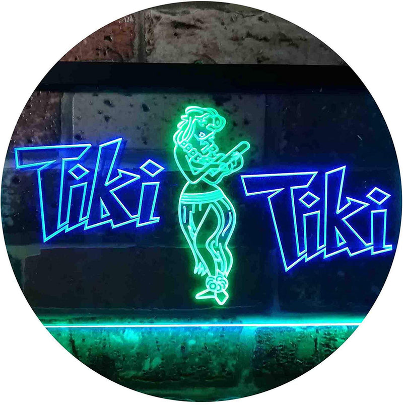 Hula Dancer Tiki Tiki Bar LED Light Sign - LED Gift Works