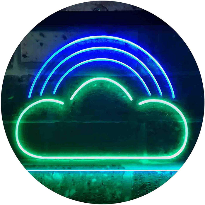 Rainbow Cloud Kids Room Decor LED Light Sign - Way Up Gifts