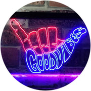Good Vibes LED Light Sign - LED Gift Works