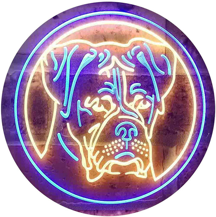Boxer Dog Decor LED Light Sign - Way Up Gifts
