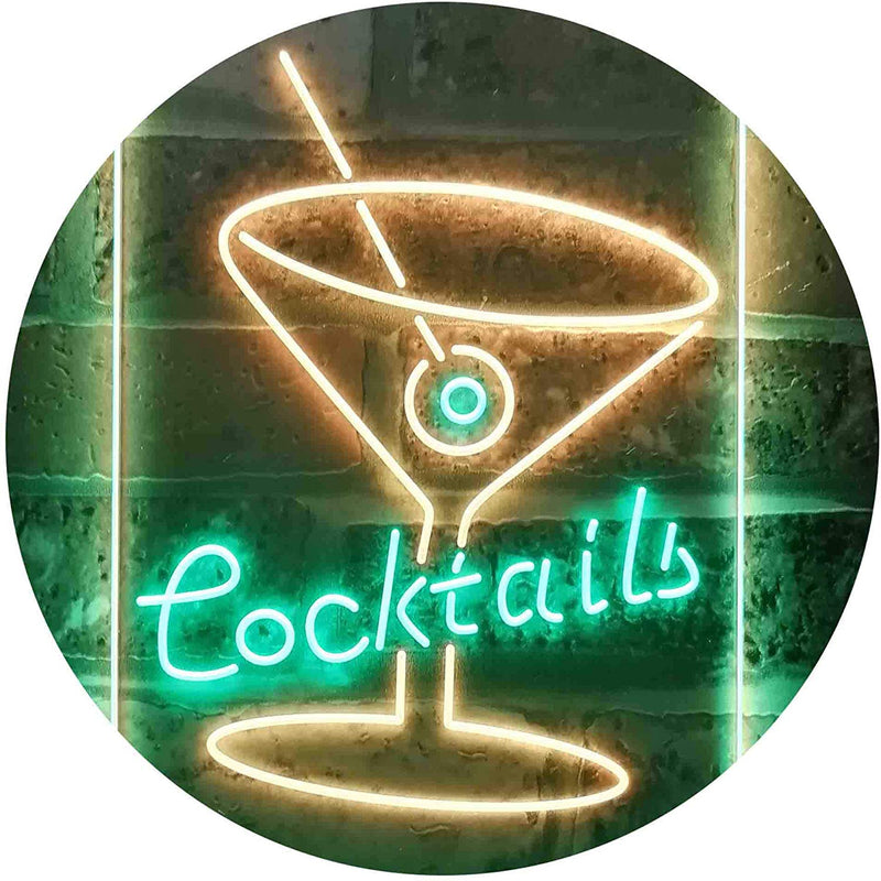 Cocktails LED Light Sign - LED Gift Works