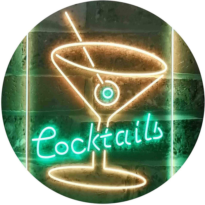 Cocktails LED Light Sign - Way Up Gifts