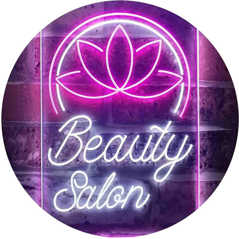 Flower Decor Beauty Salon LED Light Sign - LED Gift Works