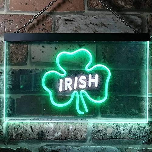 Shamrock Irish LED Light Sign - Way Up Gifts