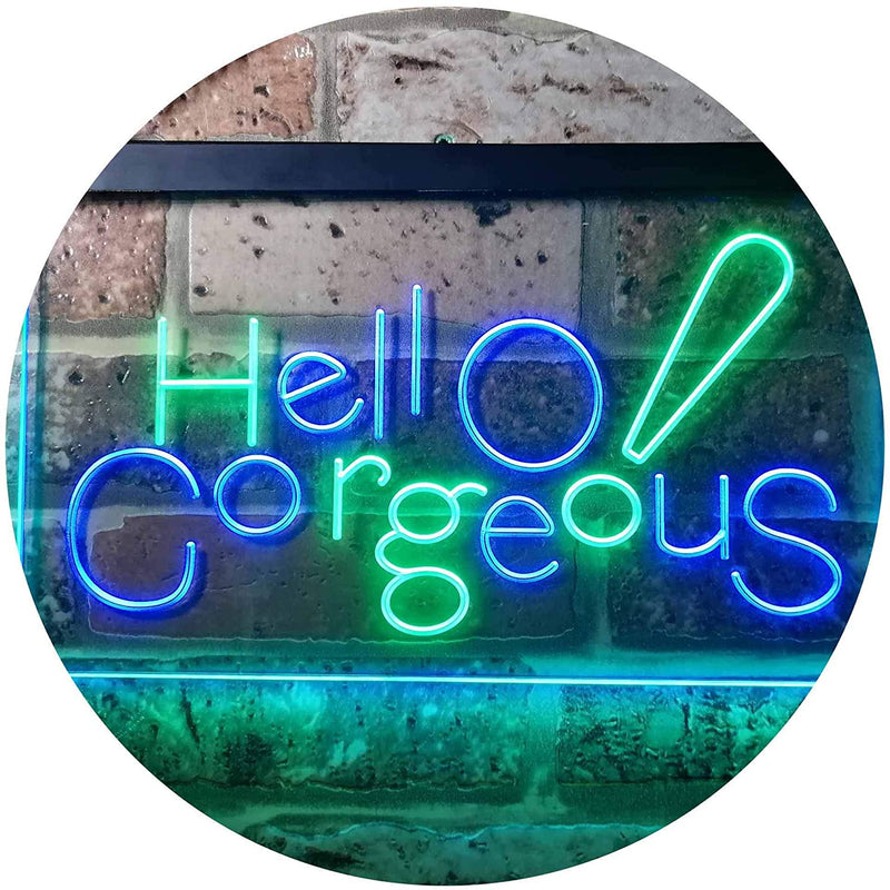 Beauty Shop Hello Gorgeous LED Light Sign - LED Gift Works