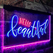 Hello Beautiful LED Light Sign - LED Gift Works