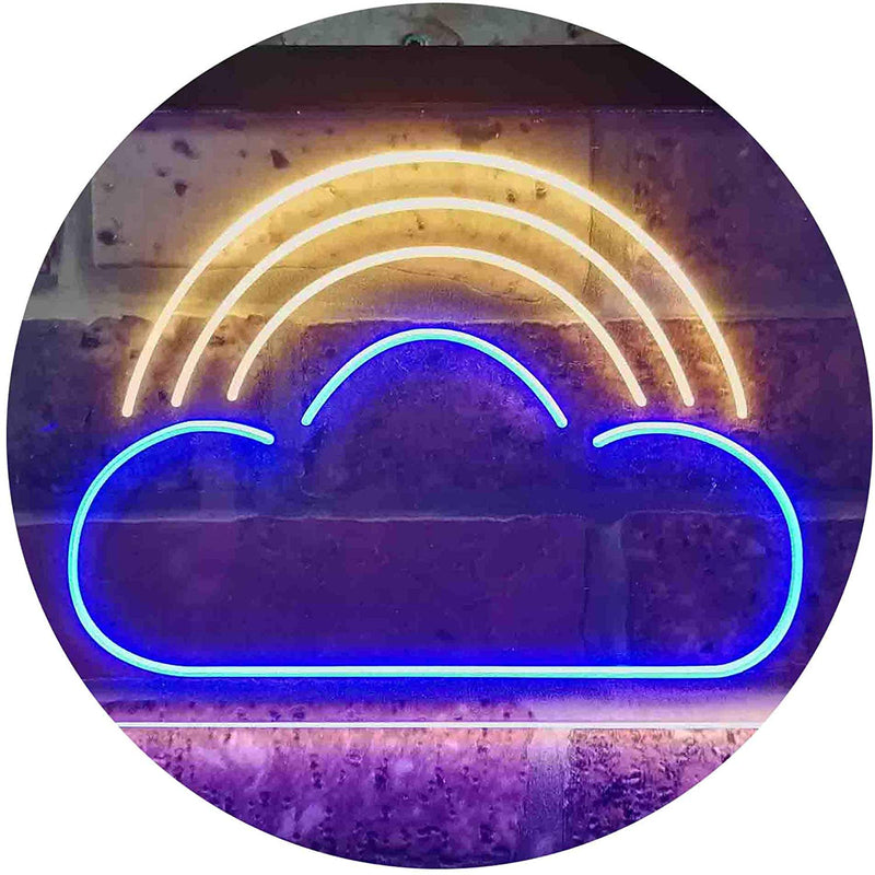 Rainbow Cloud Kids Room Decor LED Light Sign - LED Gift Works