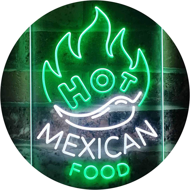 Hot Mexican Food LED Light Sign - LED Gift Works