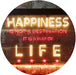 Happiness is a Way of Life Quotes Bedroom Decor LED Light Sign - Way Up Gifts