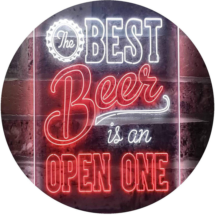 Best Beer is an Open One LED Light Sign - Way Up Gifts