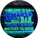 Backyard Bar Welcome Home Bar LED Light Sign - Way Up Gifts