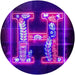 Family Name Letter H Monogram Initial LED Light Sign - Way Up Gifts