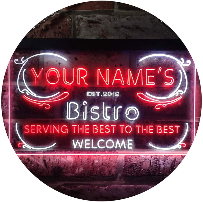 Personalized Bistro LED Light Sign - Way Up Gifts