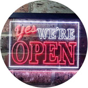 Yes We're Open LED Light Sign - LED Gift Works