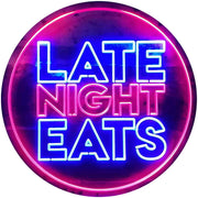 Late Night Eats LED Light Sign - LED Gift Works