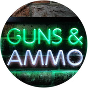Guns Ammo LED Light Sign - LED Gift Works